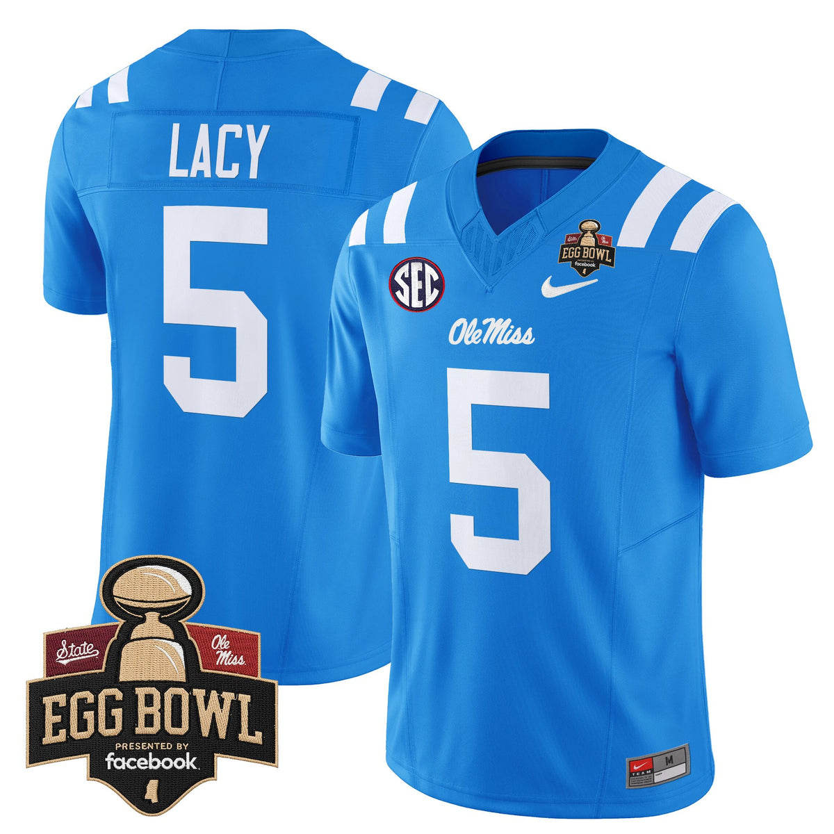 Men's Ole Miss Rebels 2025 Egg Bowl Vapor Limited Jersey - All Stitched