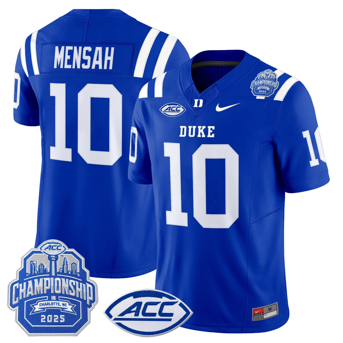 Men's Duke Blue Devils 2025 ACC Championship Vapor Limited Jersey - All Stitched