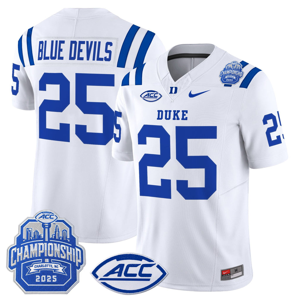 Men's Duke Blue Devils 2025 ACC Championship Vapor Limited Jersey - All Stitched