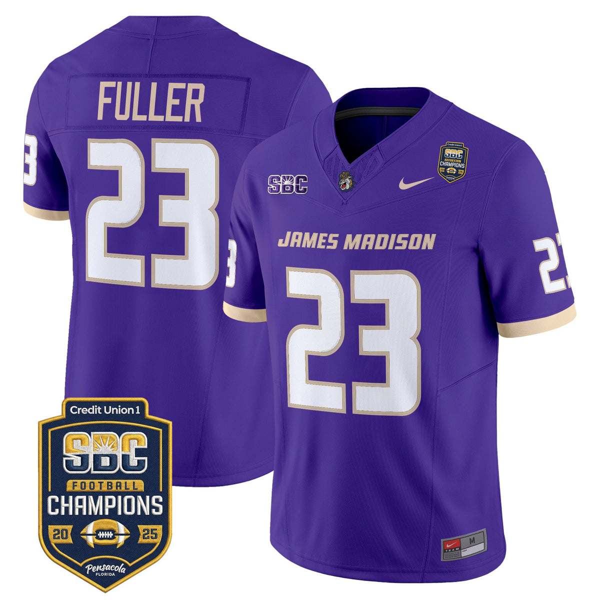 Men's James Madison Dukes 2025 SBC Champions Vapor Limited Jersey - All Stitched