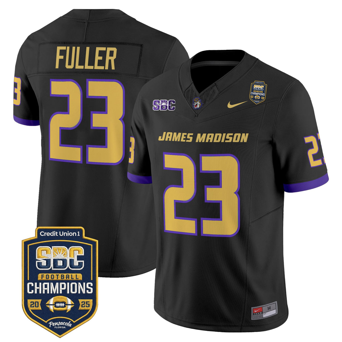 Men's James Madison Dukes 2025 SBC Champions Vapor Limited Jersey - All Stitched