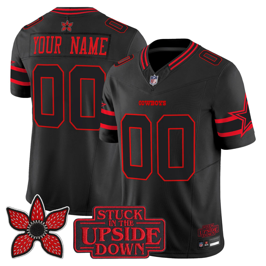 Dallas Cowboys 'Stranger Things Edition' Vapor Limited Custom Jersey - All Stitched