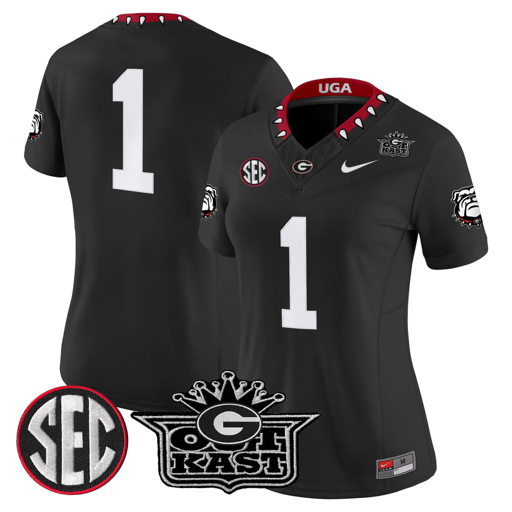 Women's Outkast x Georgia Bulldogs Vapor Limited Jersey - All stitched