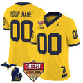 Michigan Wolverines 2025 Cheez-It Citrus Bowl Vapor Limited Custom Jersey - All Stitched