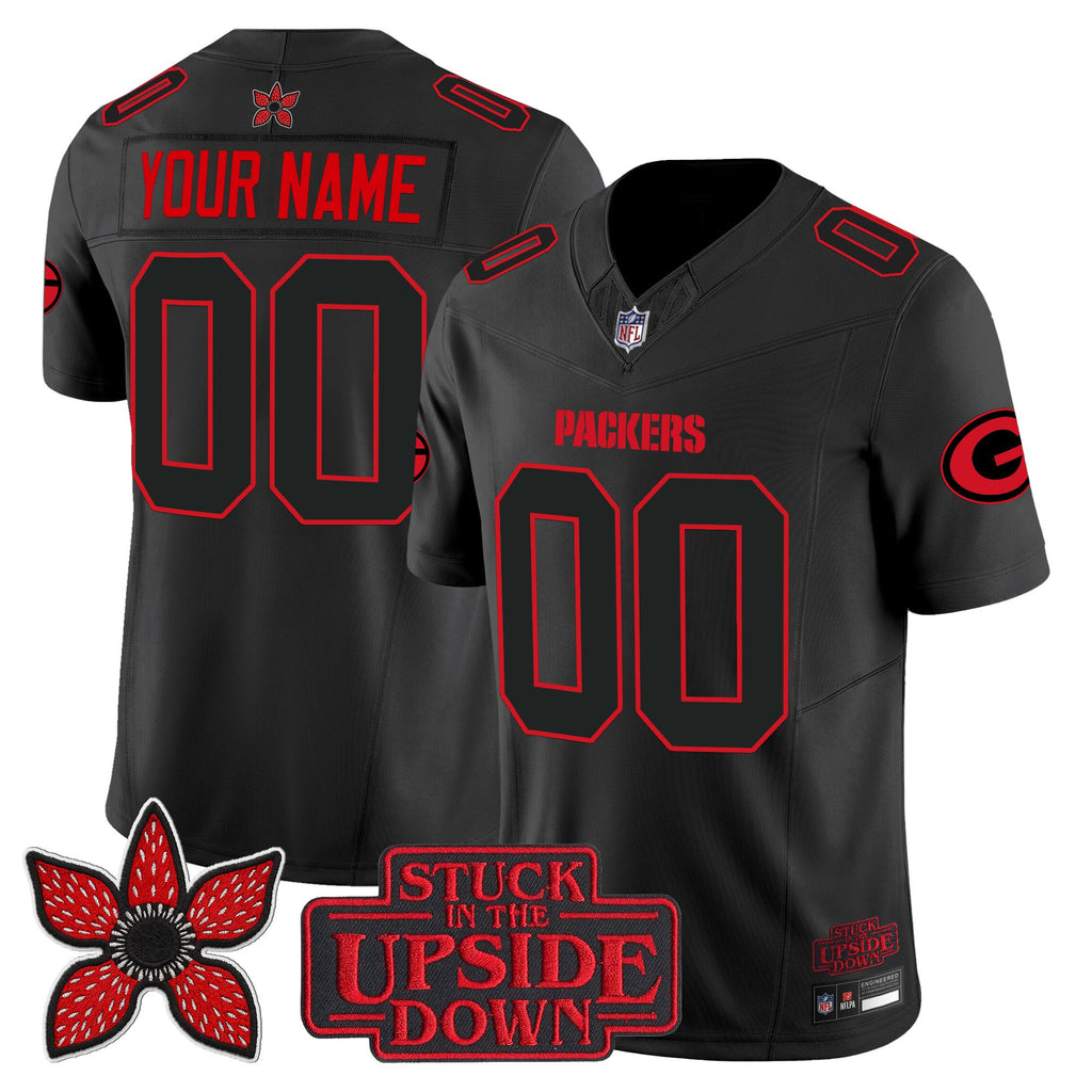 Green Bay Packers 'Stranger Things Edition' Vapor Limited Custom Jersey - All Stitched