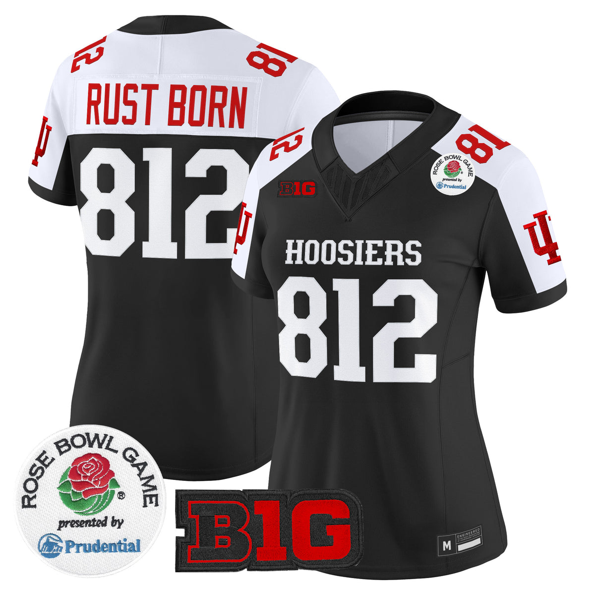 Women's Indiana Hoosiers 2026 Rose Bowl Vapor Limited Jersey - All Stitched