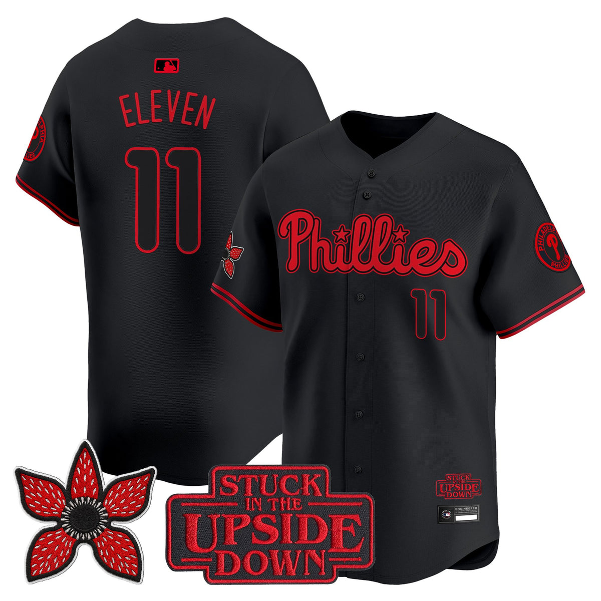 Philadelphia Phillies 'Stranger Things Edition' Vapor Premier Limited Jersey - All Stitched