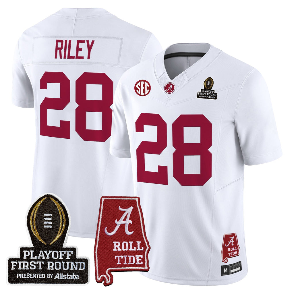 Men's Alabama Crimson Tide 2025 Playoff First Round Vapor Limited Jersey - All Stitched