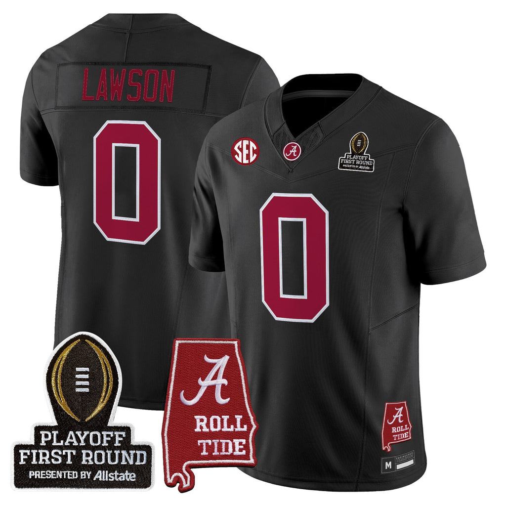 Men's Alabama Crimson Tide 2025 Playoff First Round Vapor Limited Jersey - All Stitched