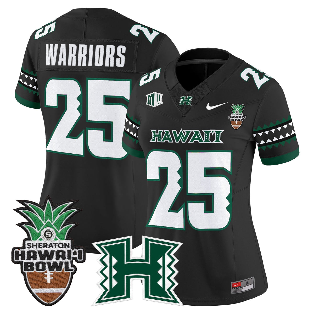 Women's Hawai'i Rainbow Warriors 2025 Hawai'i Bowl Vapor Limited Jersey - All Stitched