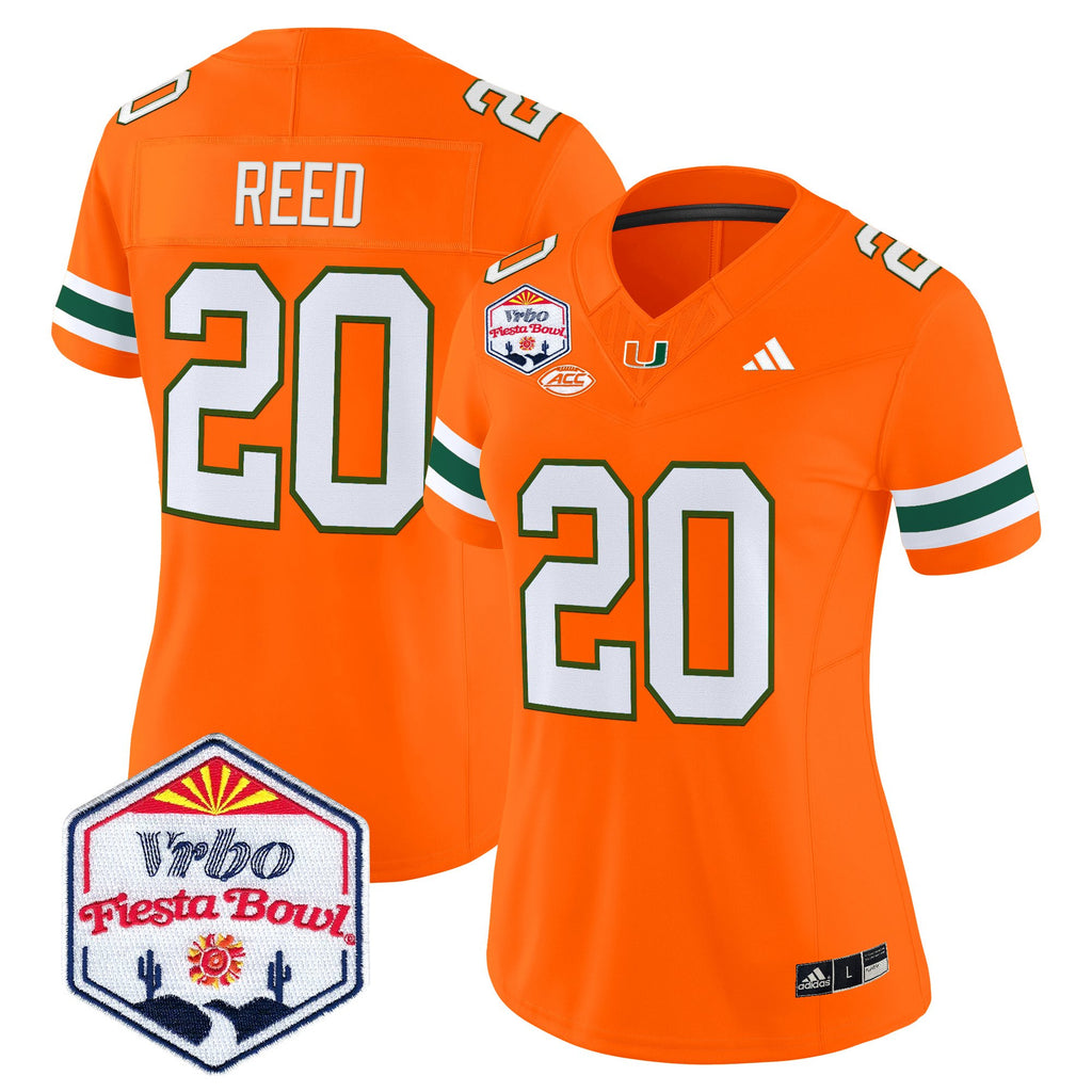 Women's Miami Hurricanes 2026 The Fiesta Bowl Vapor Limited Jersey - All Stitched