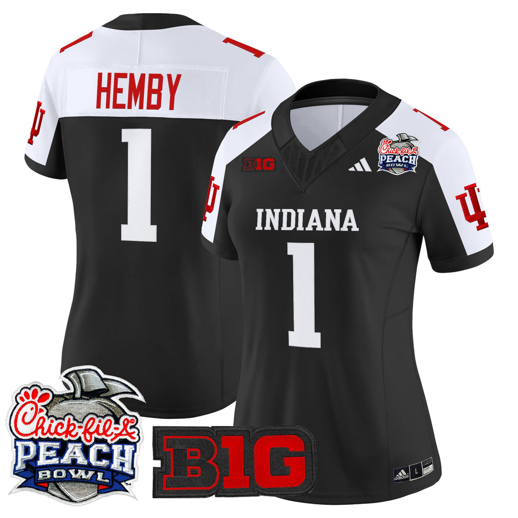 Women's Indiana Hoosiers 2026 Peach Bowl Vapor Limited Jersey - All Stitched