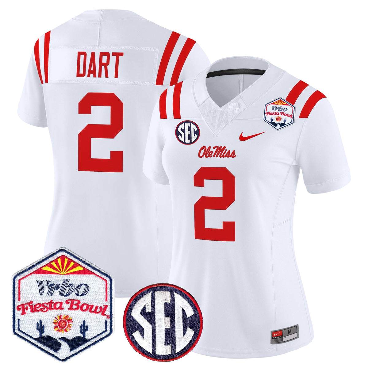Women's Ole Miss Rebels 2026 The Fiesta Bowl Vapor Limited Jersey - All Stitched