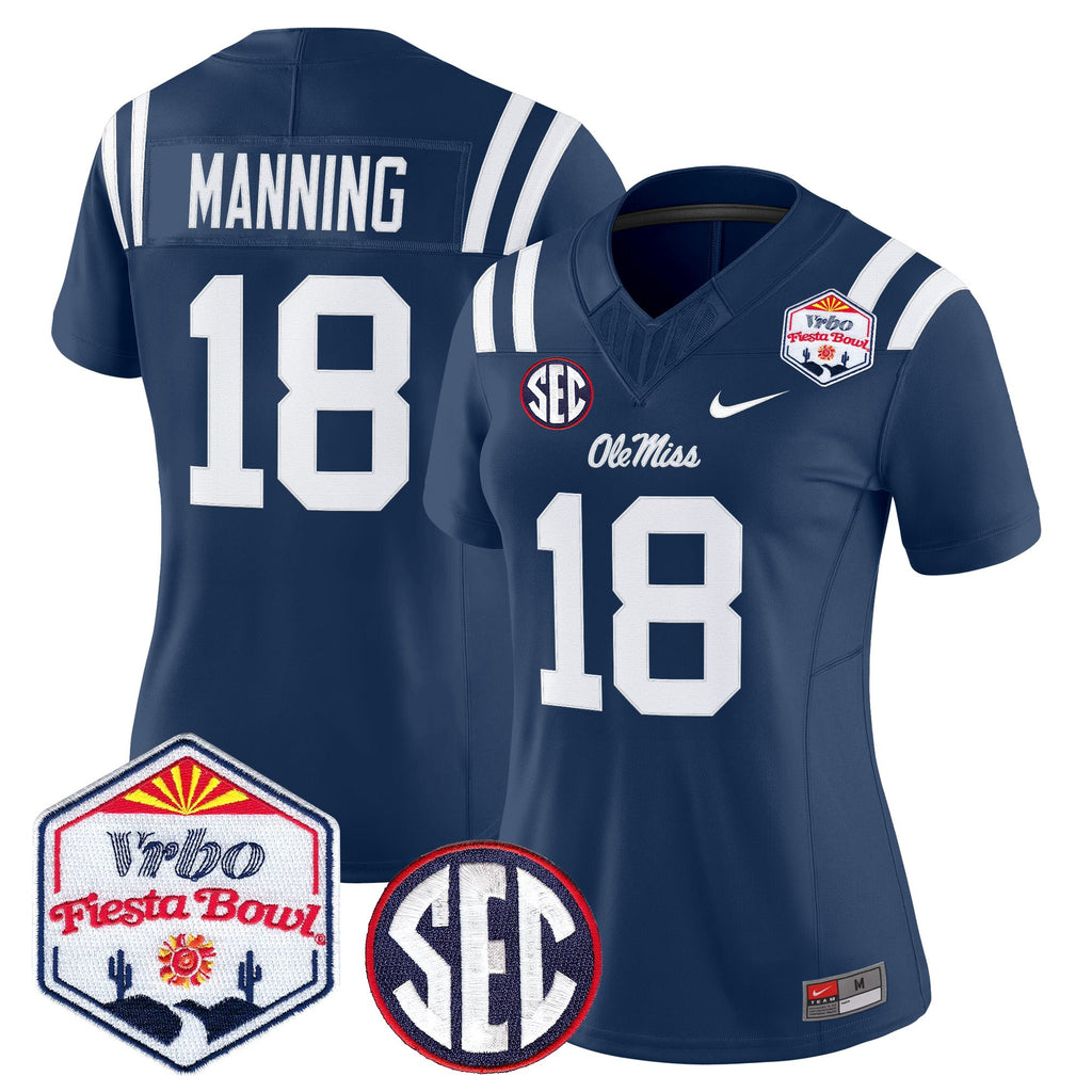 Women's Ole Miss Rebels 2026 The Fiesta Bowl Vapor Limited Jersey - All Stitched
