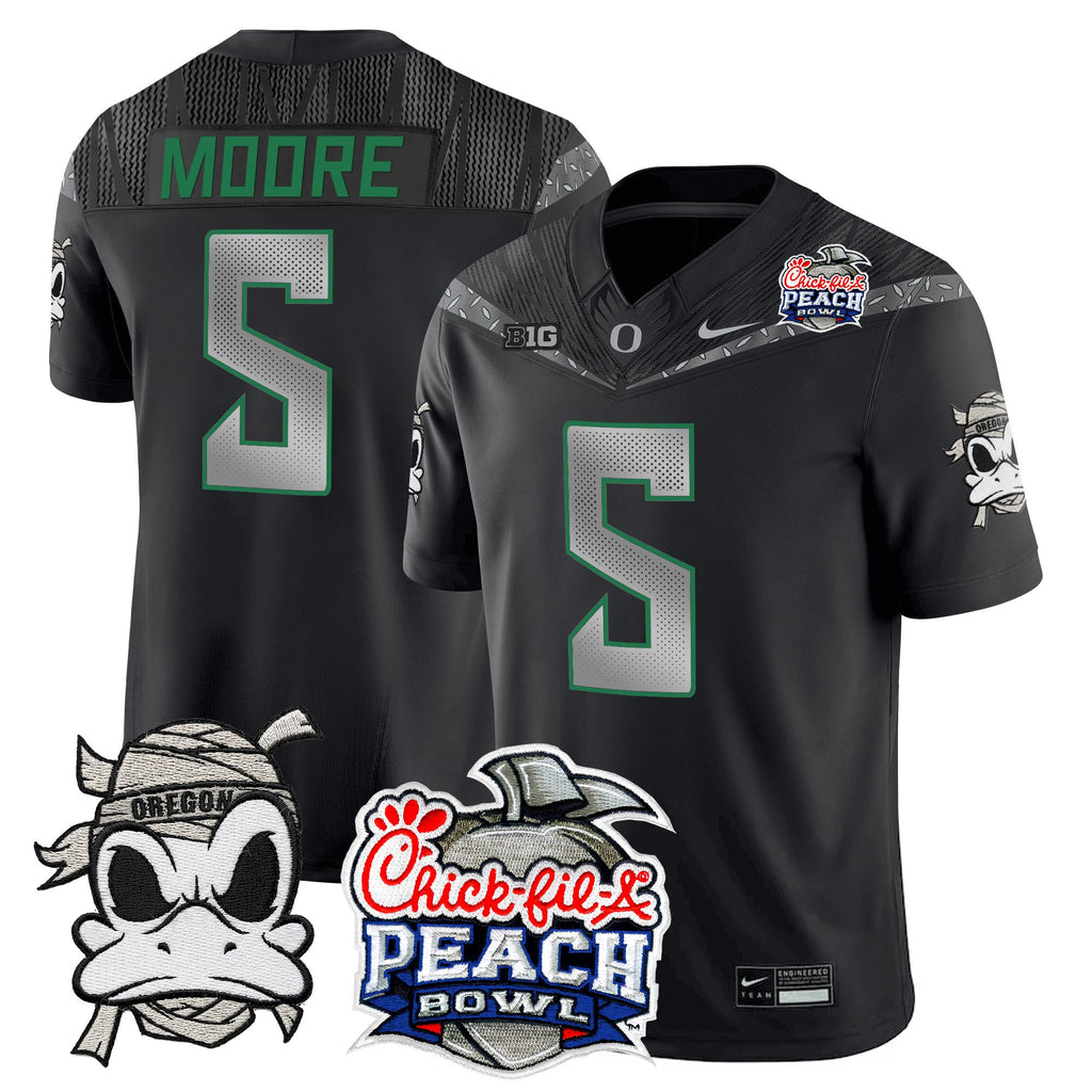 Men's Oregon Ducks "Mummy Duck" Vapor Limited Jersey - 2026 Peach Bowl Patch - All Stitched