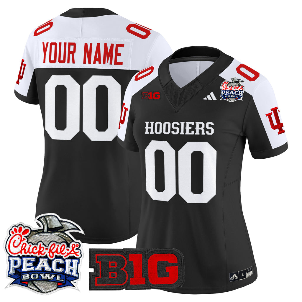 Indiana Hoosiers 2026 Peach Bowl Vapor Limited Custom Jersey V2 - All Stitched