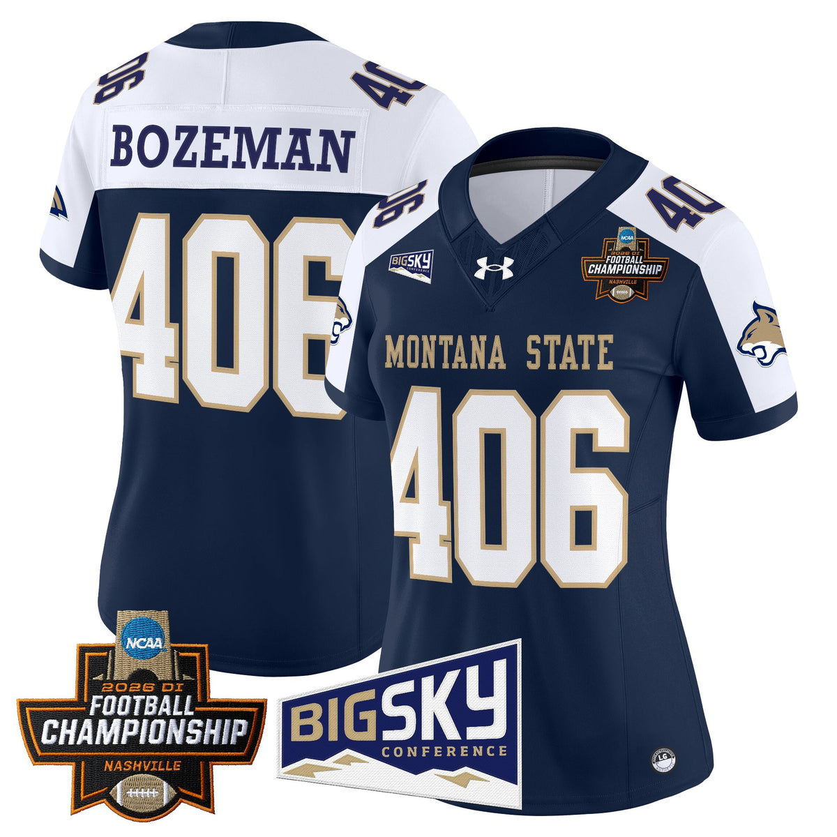 Women's Montana State Bobcats 2026 Football Championship Vapor Limited Jersey - All Stitched
