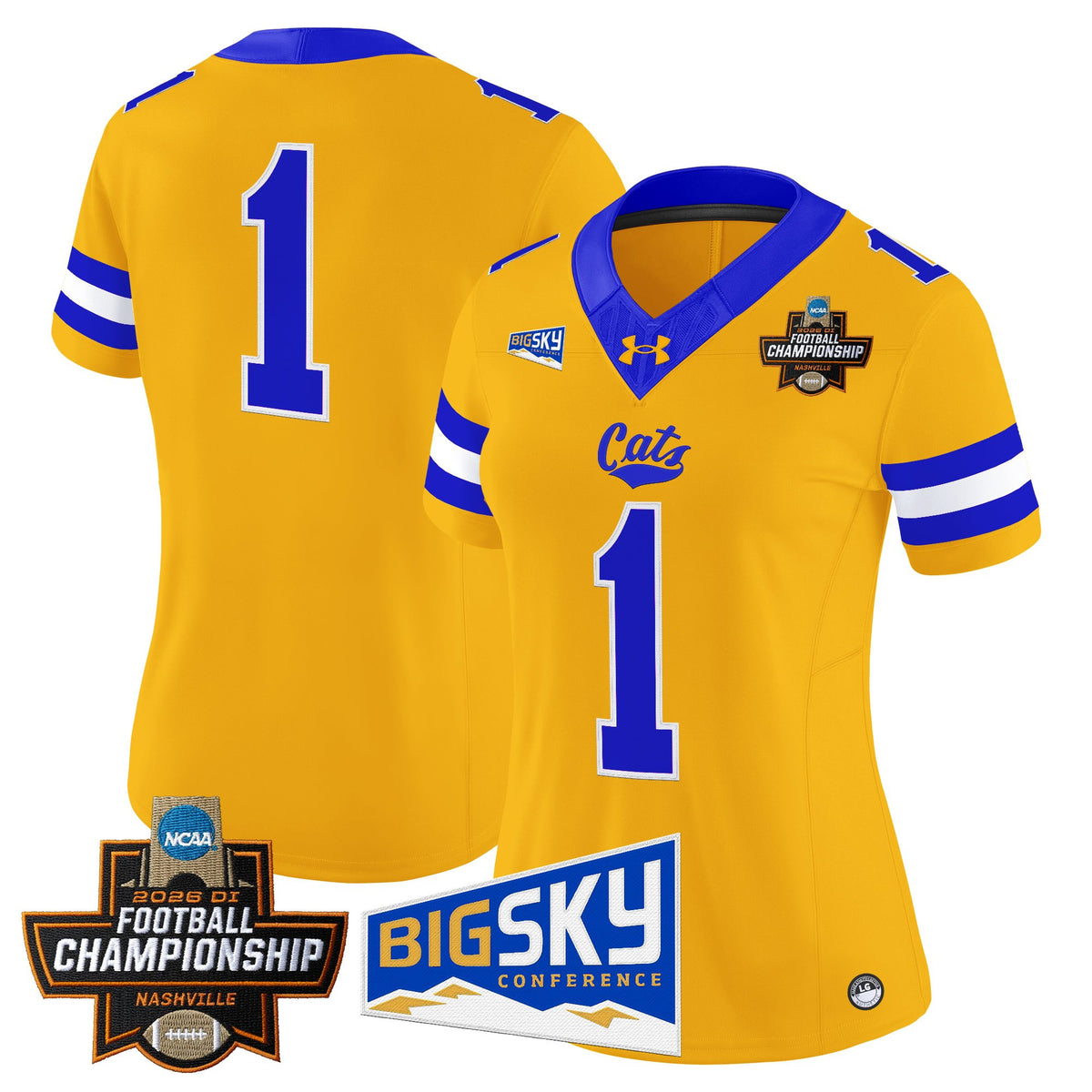 Women's Montana State Bobcats 2026 Football Championship Vapor Limited Jersey - All Stitched
