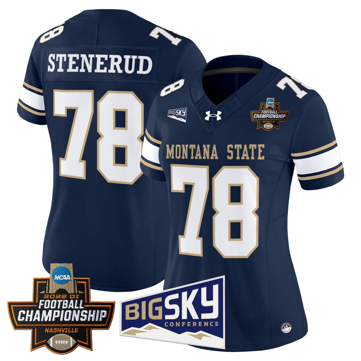 Women's Montana State Bobcats 2026 Football Championship Vapor Limited Jersey - All Stitched