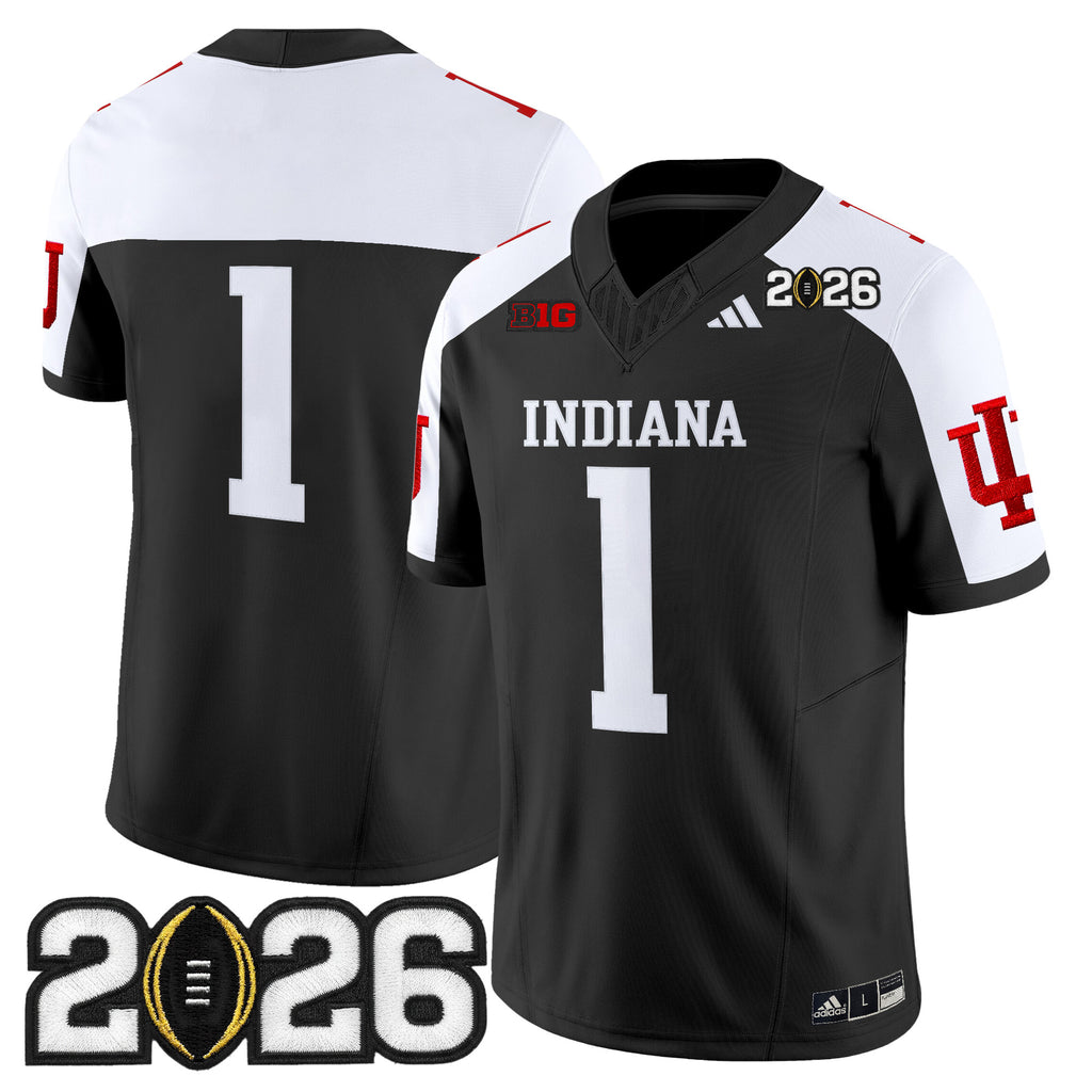 Men's Indiana Hoosiers 2026 CFP Final Patch Vapor Limited Jersey V2 - All Stitched