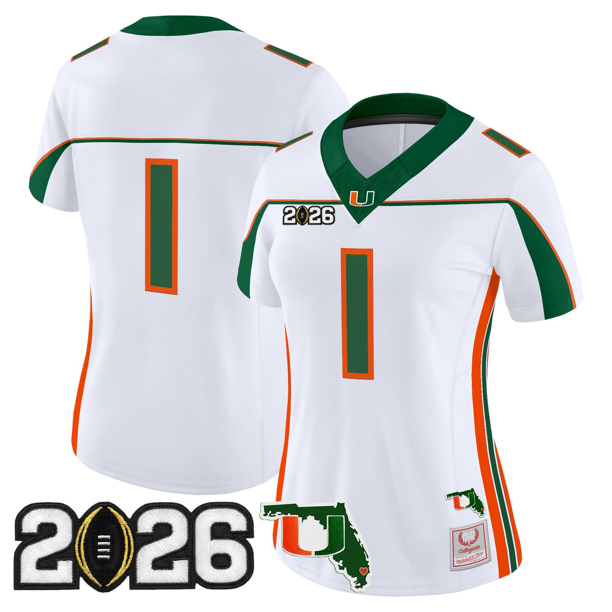 Miami Hurricanes Throwback Vapor Limited Jersey - 2026 CFP Final & Florida Patch - All Stitched