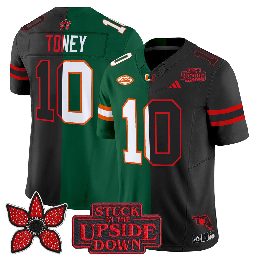 Men's Miami Hurricanes 'Upside Down Edition' Vapor Limited Jersey - All Stitched