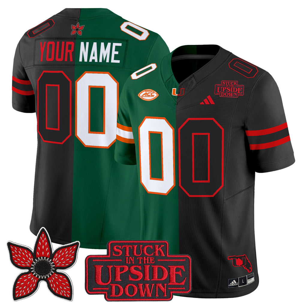 Miami Hurricanes 'Upside Down Edition' Vapor Limited Custom Jersey - All Stitched