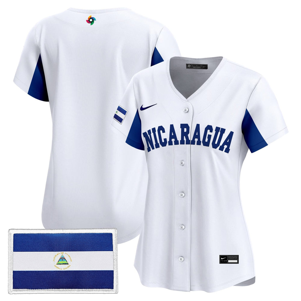 Women's Team Nicaragua 2026 World Baseball Classic Vapor Premier Jersey - All Stitched