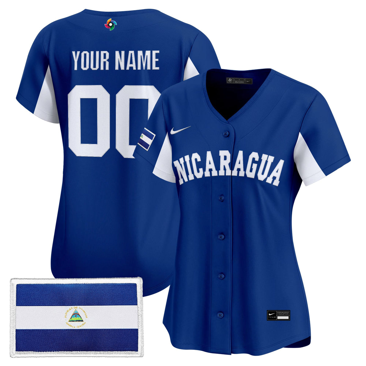 Team Nicaragua 2026 World Baseball Classic Vapor Premier Custom Jersey - All Stitched