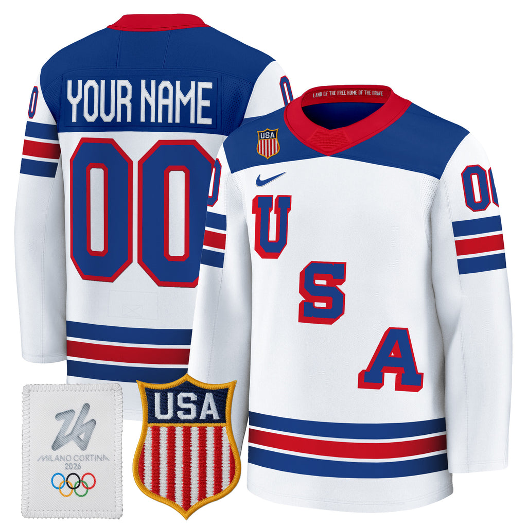 2026 USA Women's Olympic Gold Medalist Custom Hockey Jersey - All Stitched