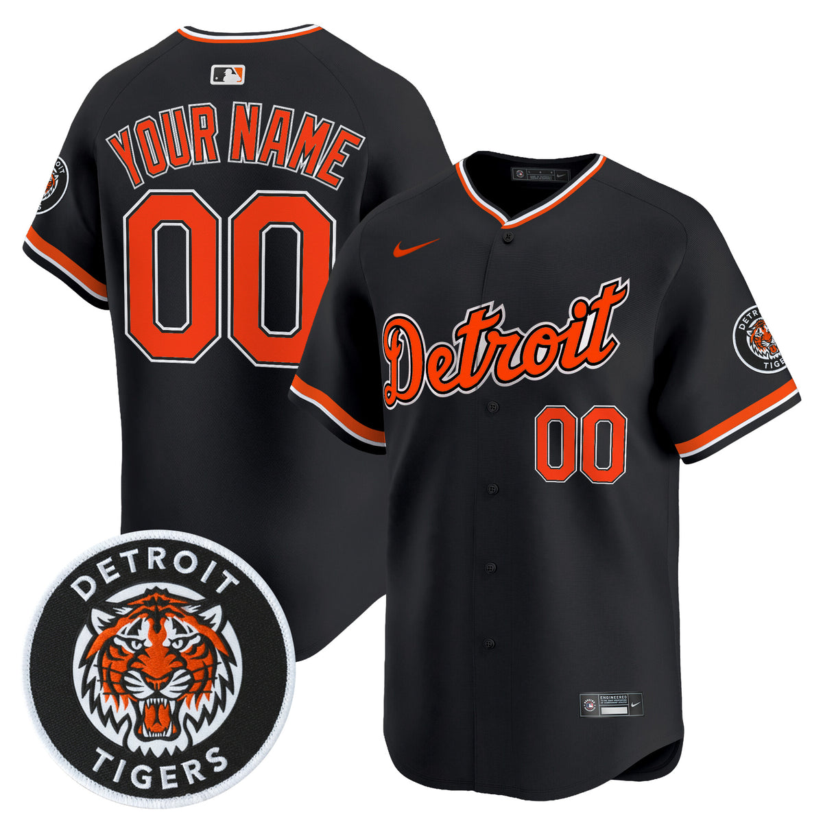 Detroit Tigers 2026 Alternate Vapor Premier Limited Custom Jersey - All Stitched