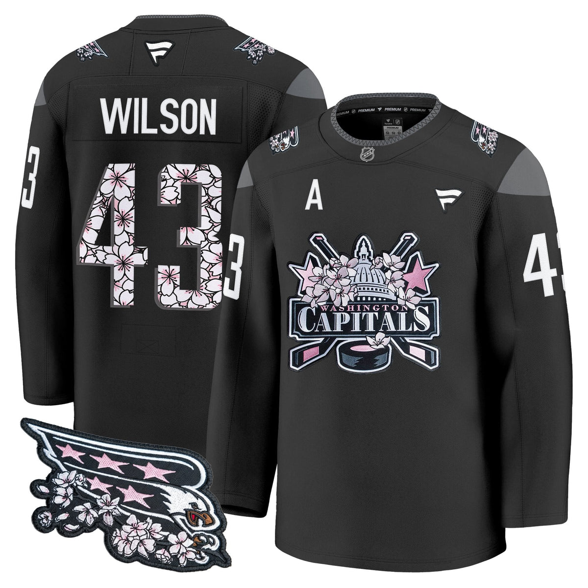 Men's Washington Capitals 2026 Cherry Blossom Premium Jersey - All Stitched