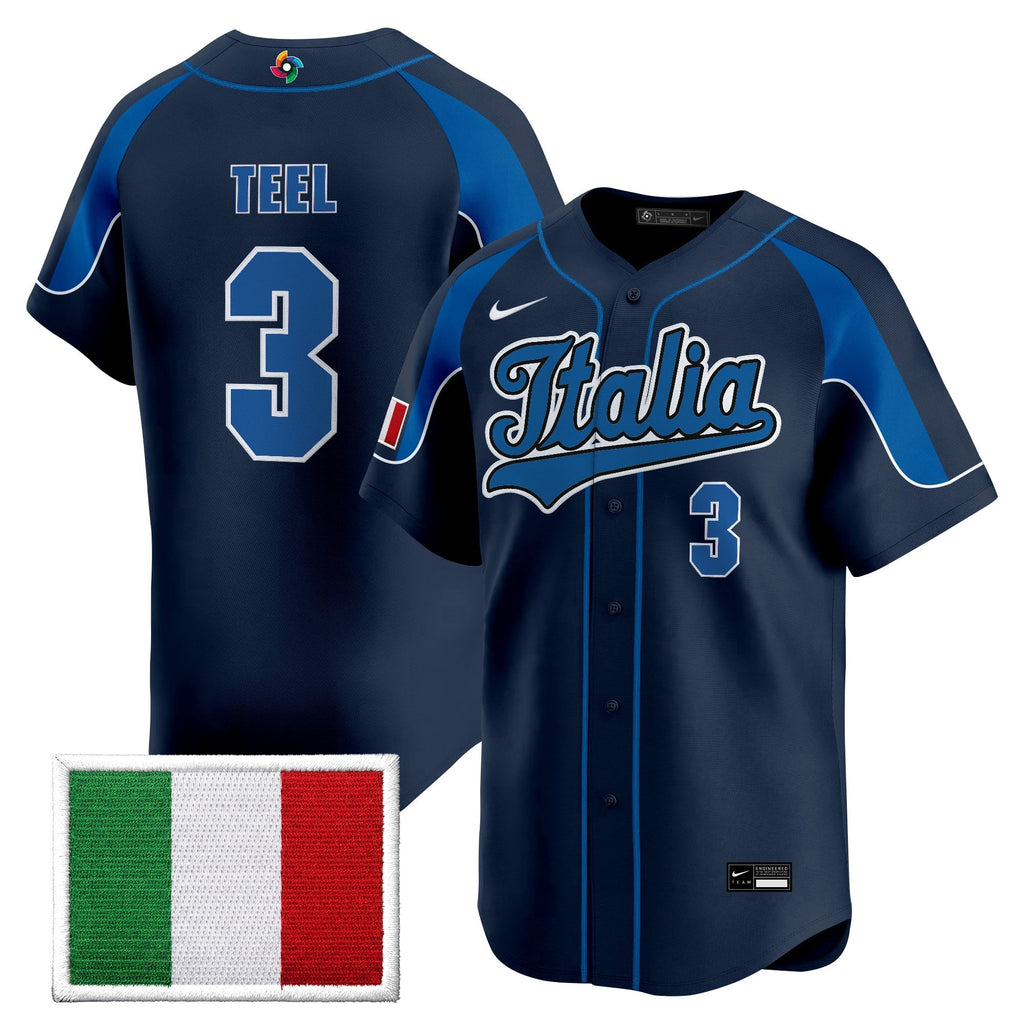 Men's Team Italy 2026 World Baseball Classic Vapor Premier Jersey - All Stitched
