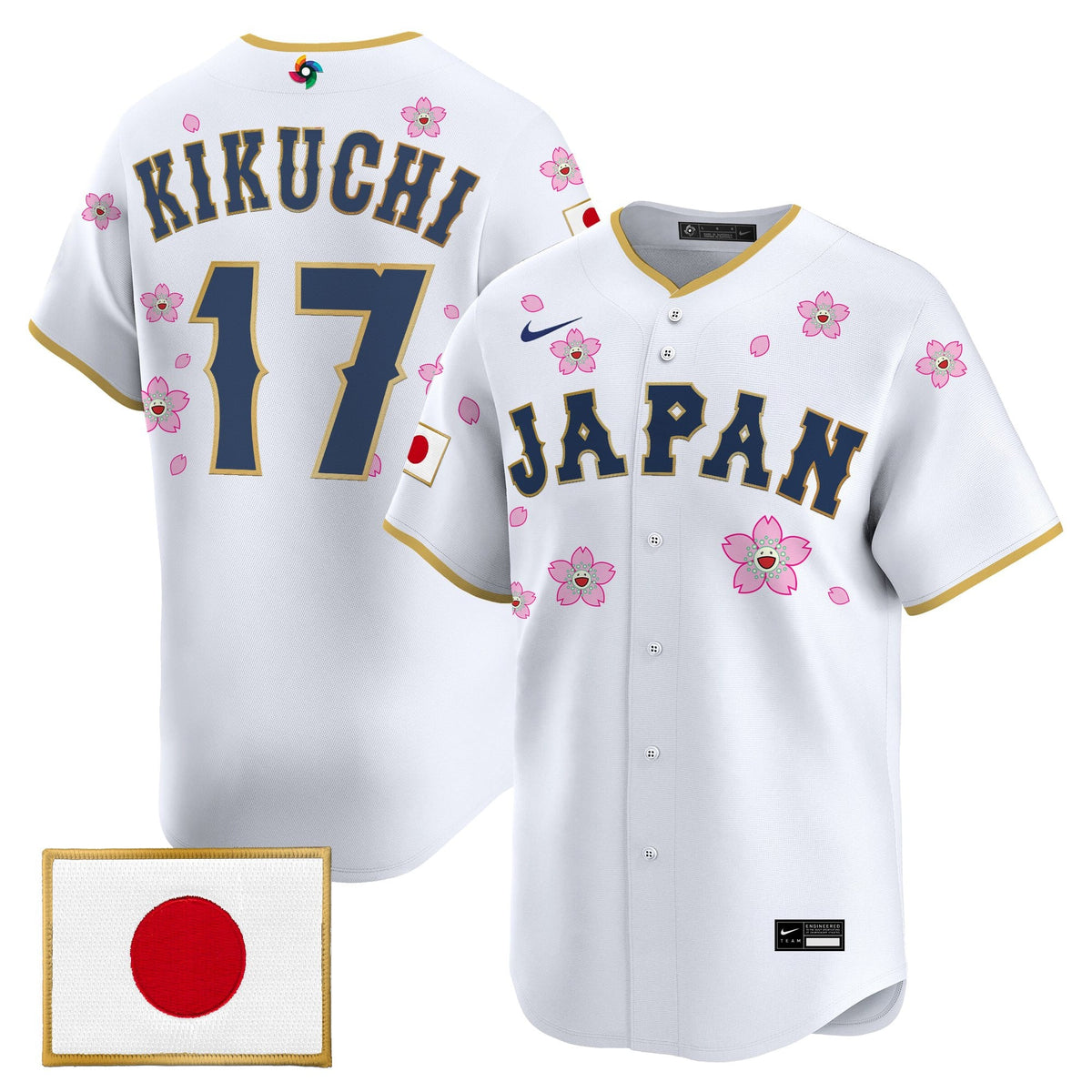 Men's Team Japan World Baseball Classic x Takashi Murakami Vapor Premier Jersey - Stitched
