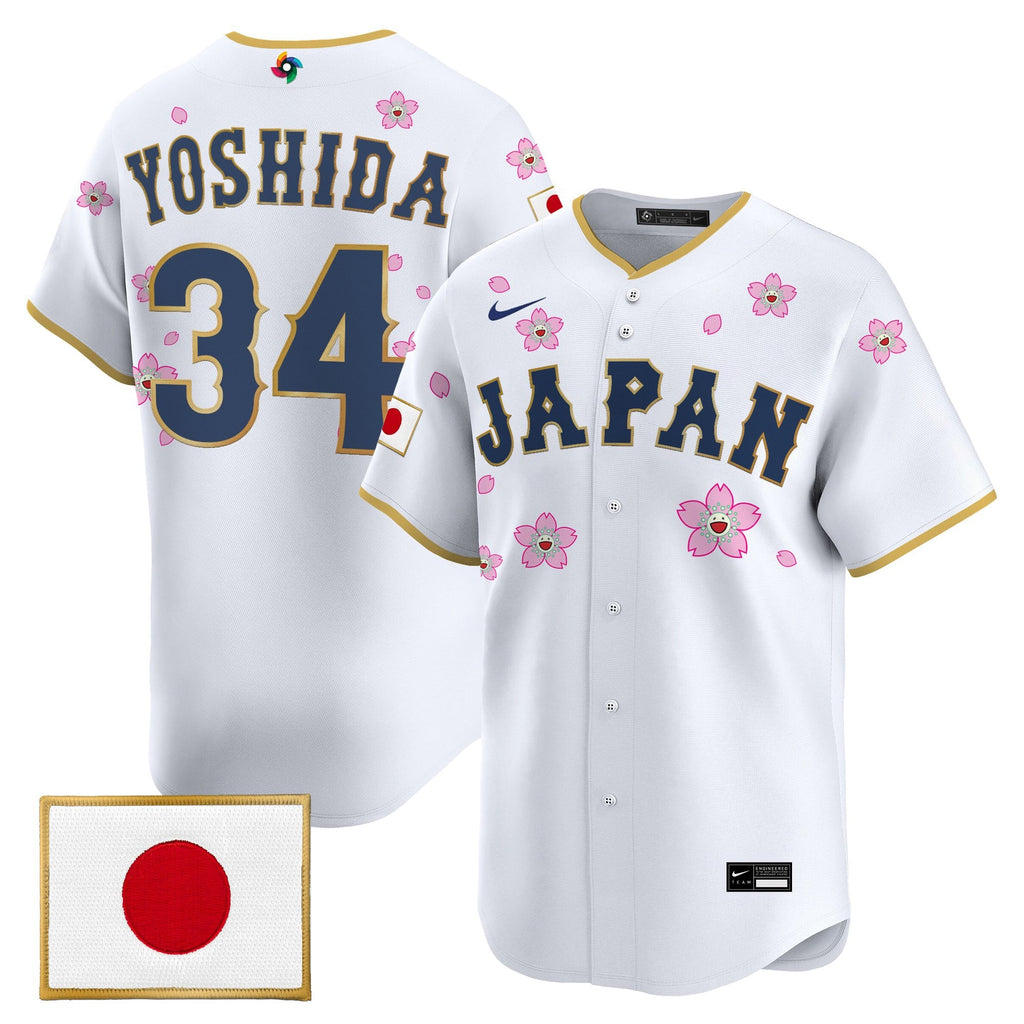 Men's Team Japan World Baseball Classic x Takashi Murakami Vapor Premier Jersey - Stitched