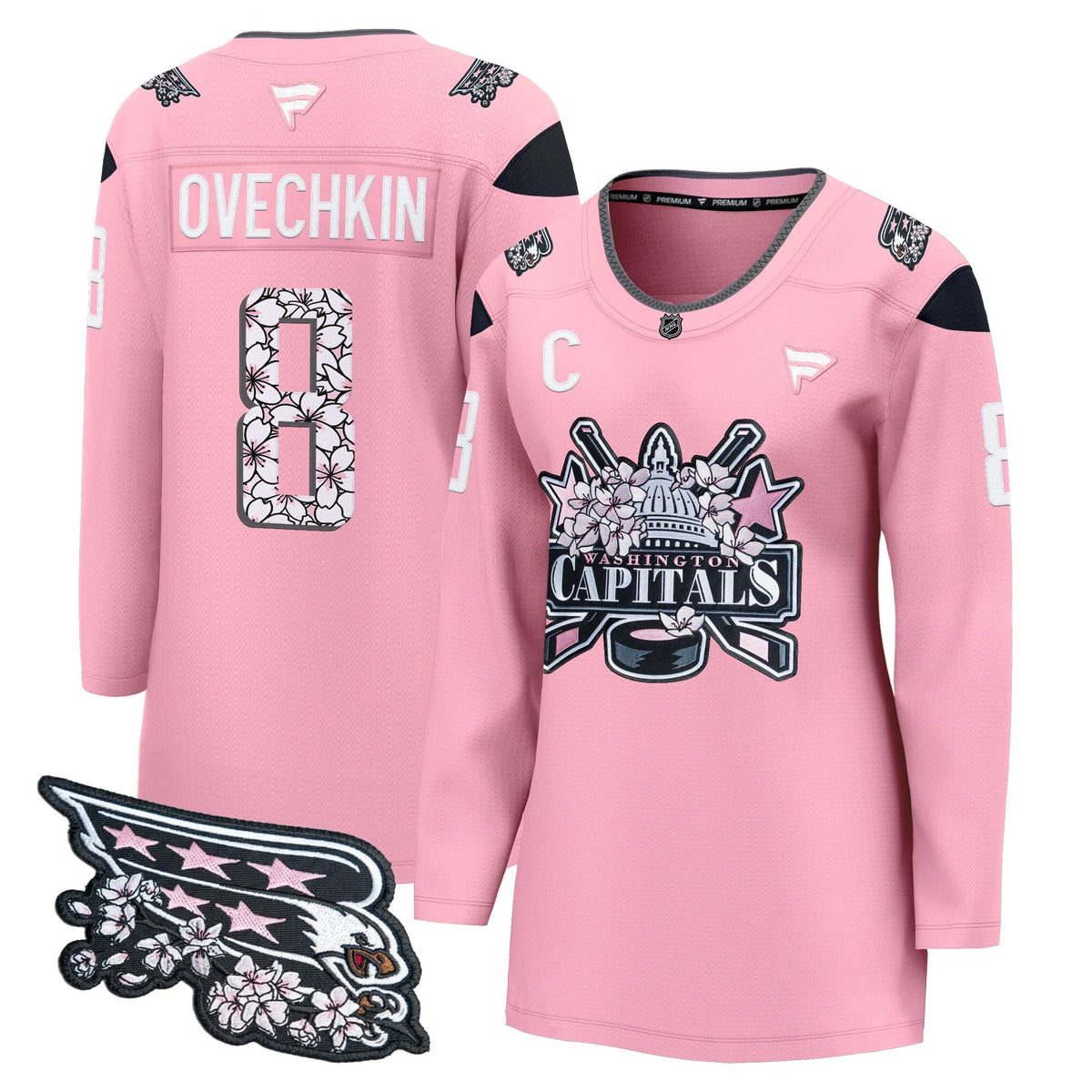 Women's Washington Capitals 2026 Cherry Blossom Premium Jersey - All Stitched