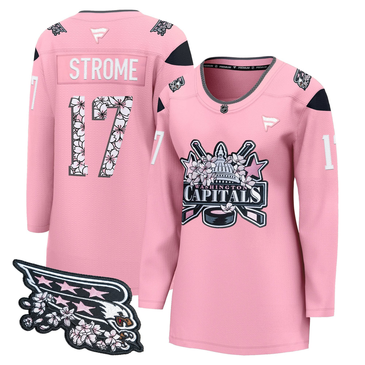 Women's Washington Capitals 2026 Cherry Blossom Premium Jersey - All Stitched