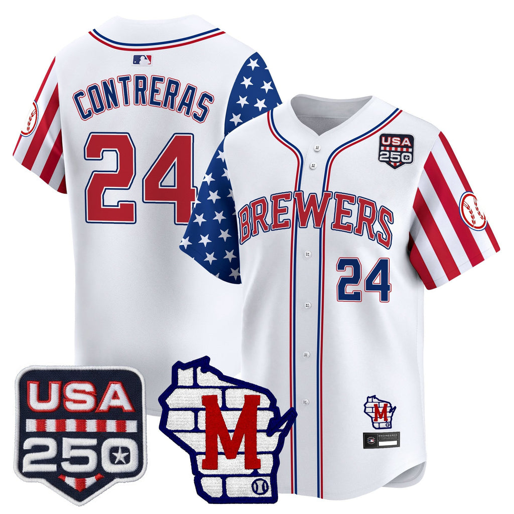 Men's Milwaukee Brewers "America250 Edition" Vapor Premier Limited Jersey - All Stitched