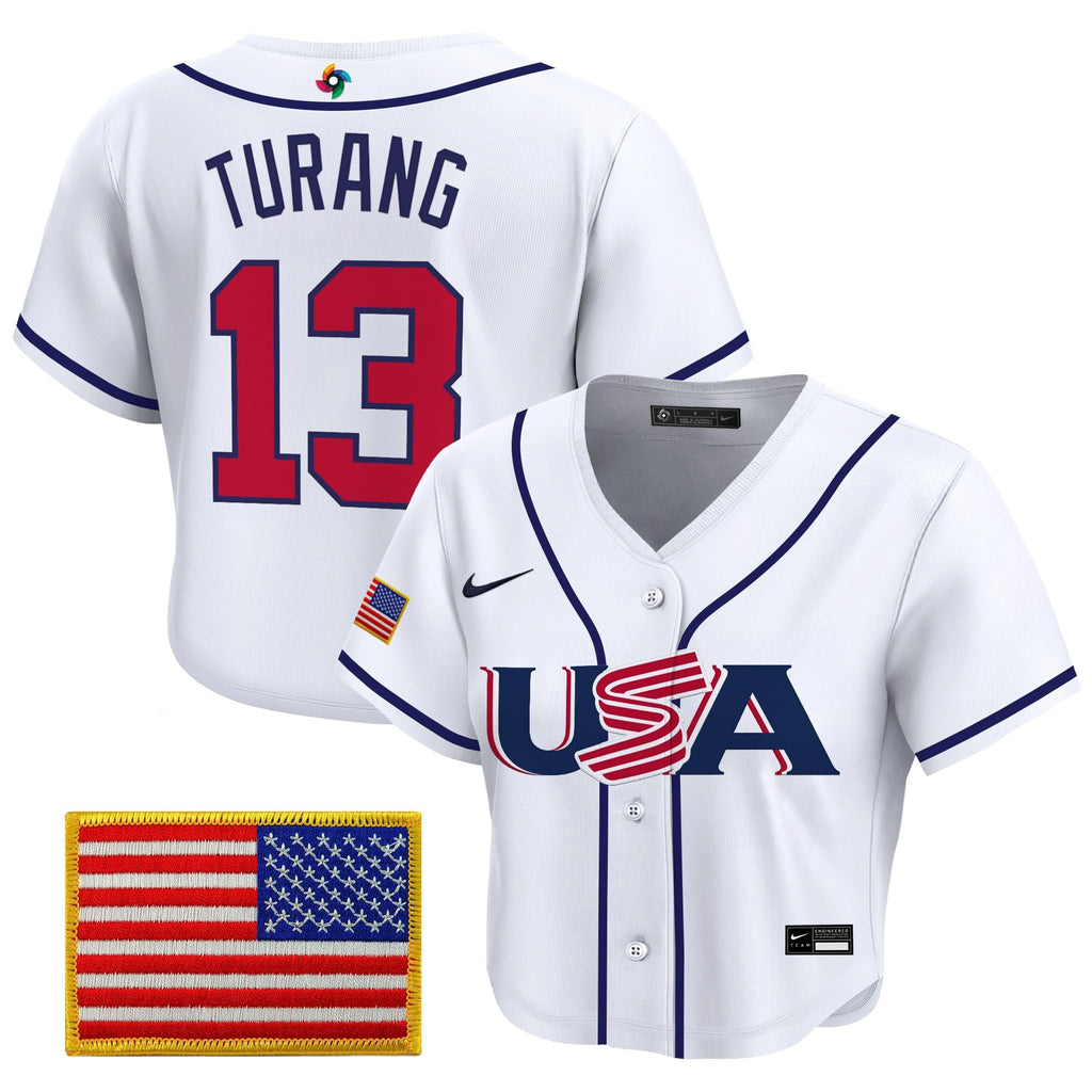 Women's Team USA World Baseball Classic Crop Top Baseball Jersey - All Stitched