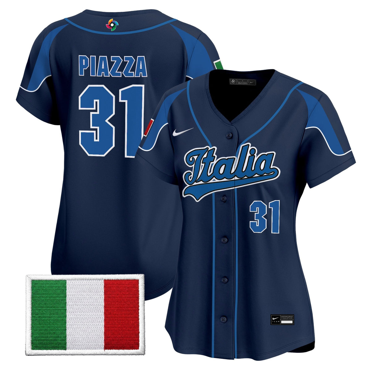Women's Team Italy 2026 World Baseball Classic Vapor Premier Jersey - All Stitched