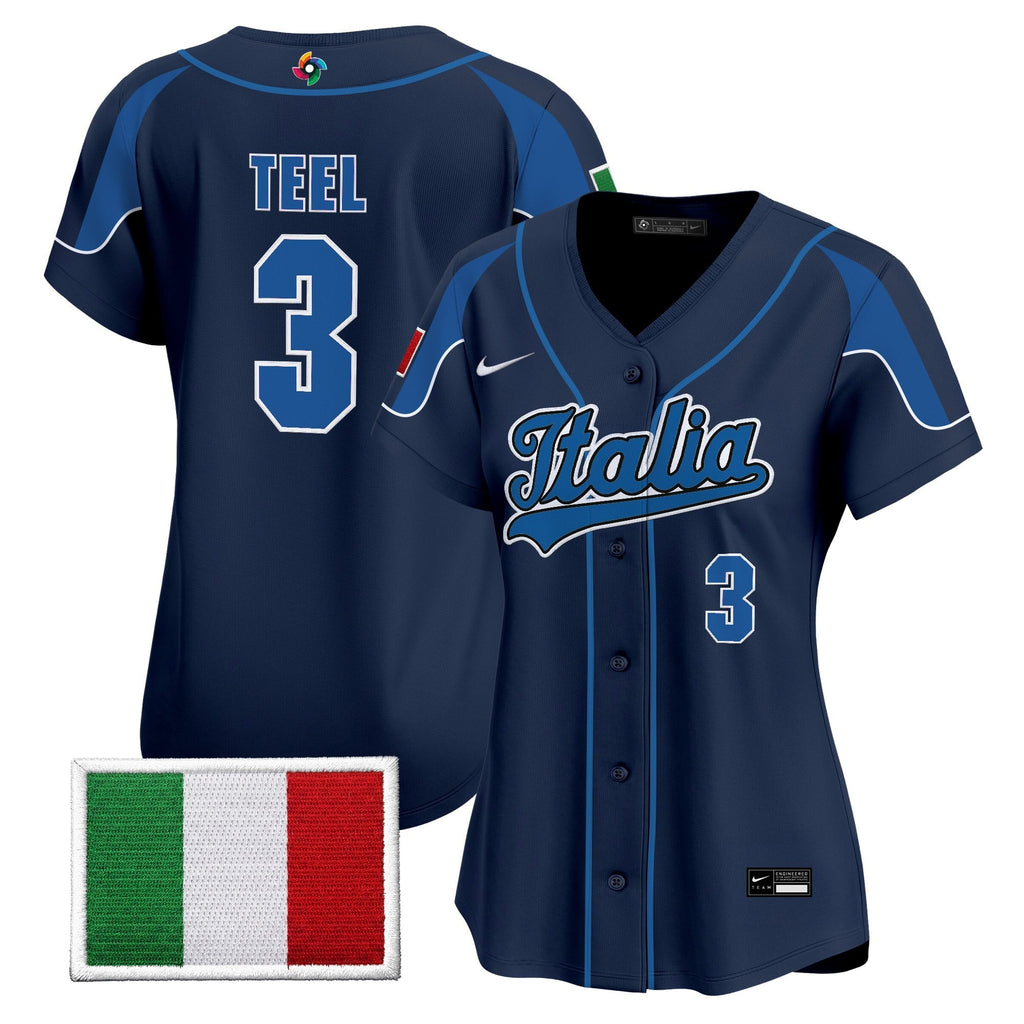 Women's Team Italy 2026 World Baseball Classic Vapor Premier Jersey - All Stitched