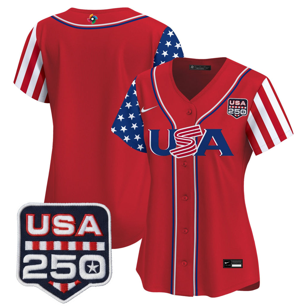 Women's Team USA World Baseball Classic "America250 Edition" Vapor Premier Limited Jersey - All Stitched