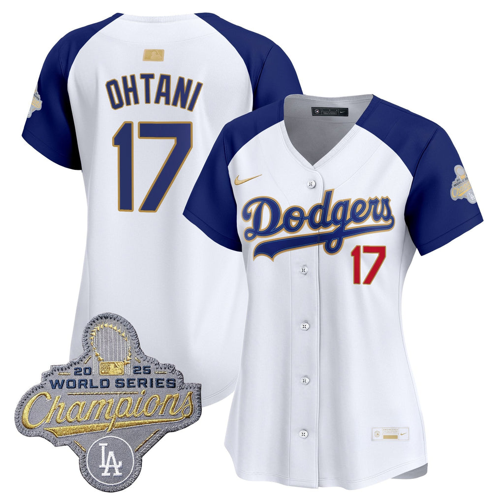 Women's Los Angeles Dodgers "Gold Collection" Premier Limited Jersey - All Stitched