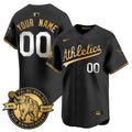 Oakland Athletics 125th Anniversary Patch Vapor Premier Limited Custom Jersey - All Stitched