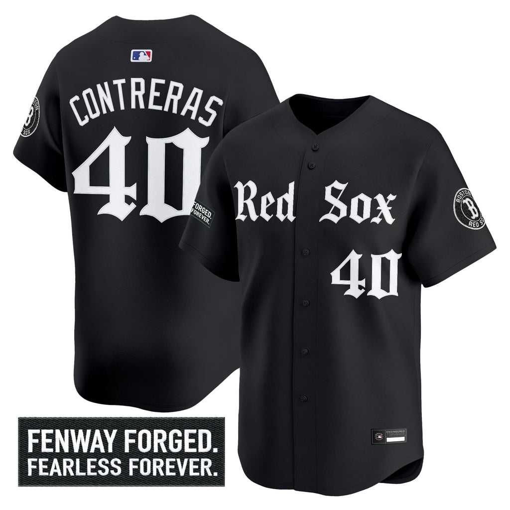 Men's Boston Red Sox 'Gothic Edition' Vapor Premier Limited Jersey - All Stitched