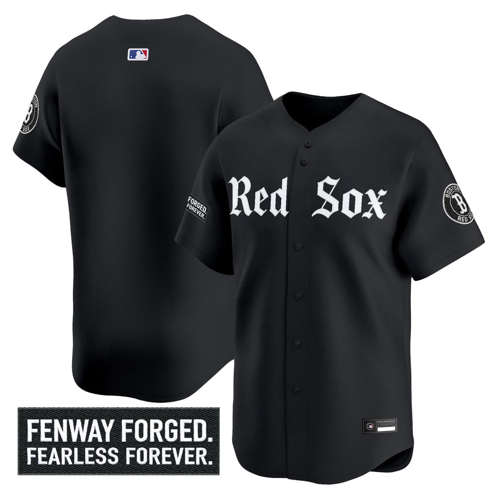 Men's Boston Red Sox 'Gothic Edition' Vapor Premier Limited Jersey - All Stitched