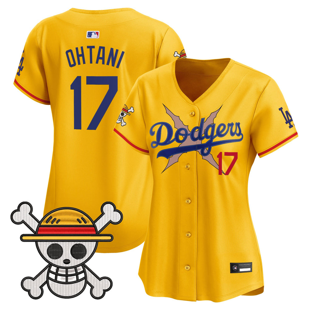 Women's Los Angeles Dodgers x One Piece Vapor Premier Limited Jersey - Stitched