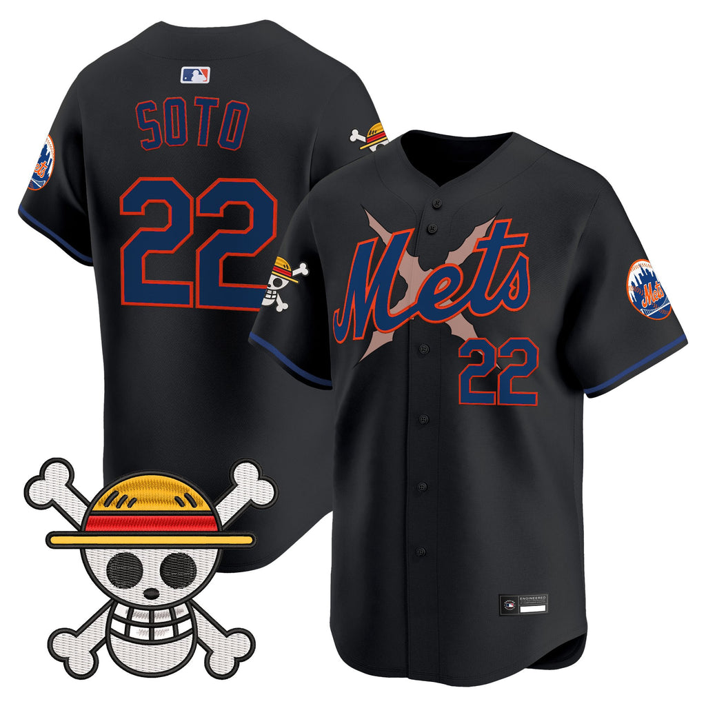 Men's New York Mets x One Piece Vapor Premier Limited Jersey - Stitched