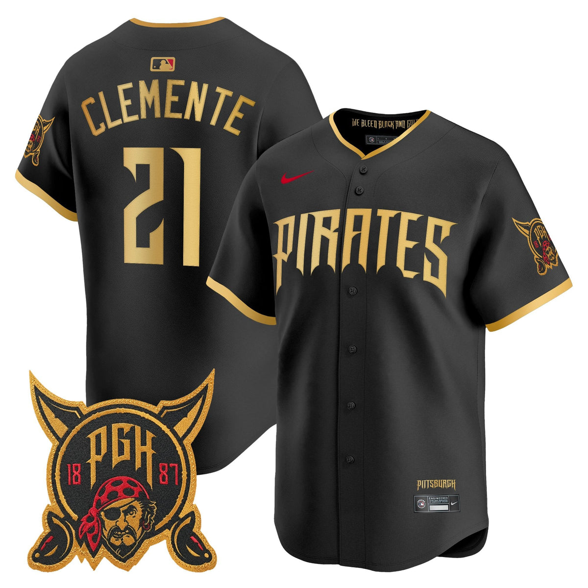 Men's Pittsburgh Pirates 2026 City Connect Vapor Premier Limited Jersey - All Stitched