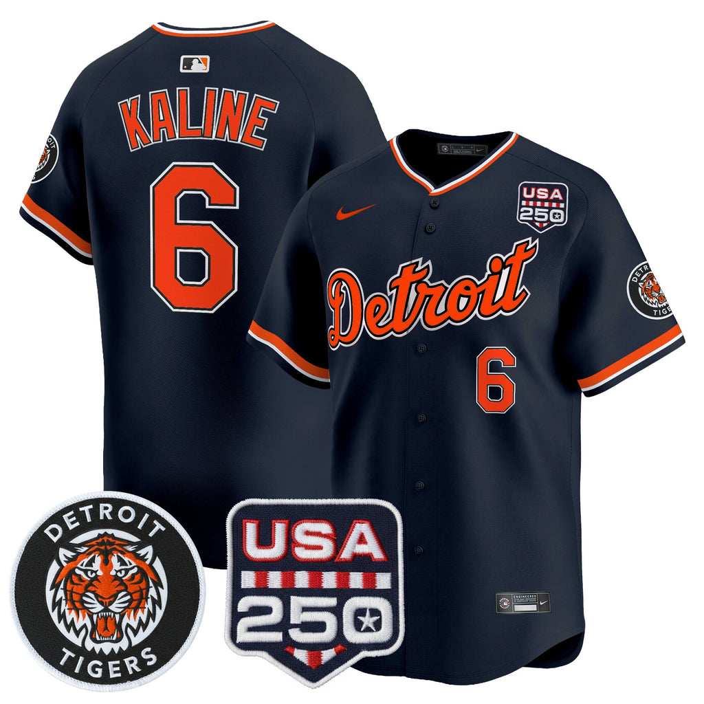 Men's Detroit Tigers 2026 Alternate Vapor Premier Limited Jersey - 250America Patch - All Stitched